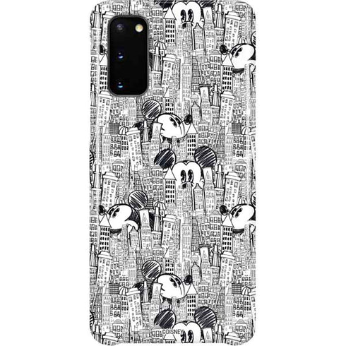Disney Mickey Mouse Cityscape Sketch Galaxy S20 Lite Case