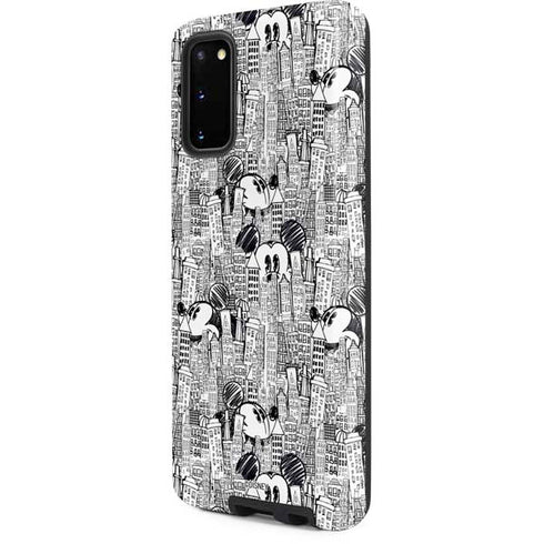 Disney Mickey Mouse Cityscape Sketch Galaxy S20 Pro Case