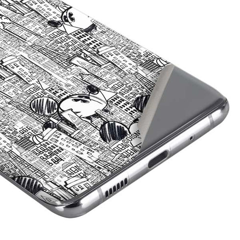 Disney Mickey Mouse Cityscape Sketch Galaxy S20 Skin