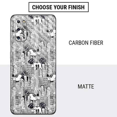Disney Mickey Mouse Cityscape Sketch Galaxy S20 Skin