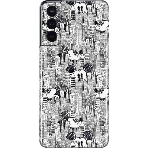 Disney Mickey Mouse Cityscape Sketch Galaxy S21 5G Skin