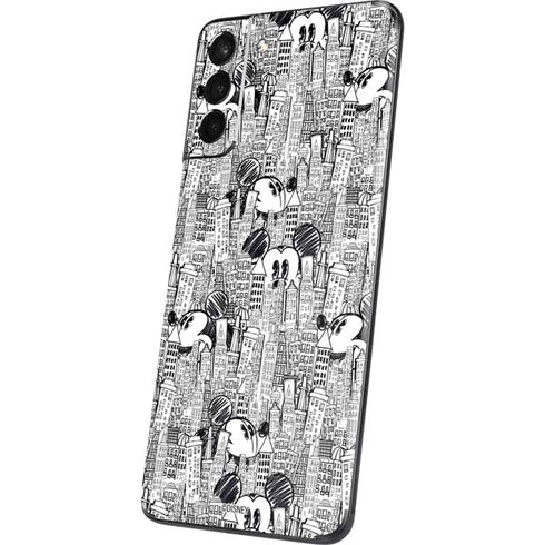 Disney Mickey Mouse Cityscape Sketch Galaxy S21 5G Skin