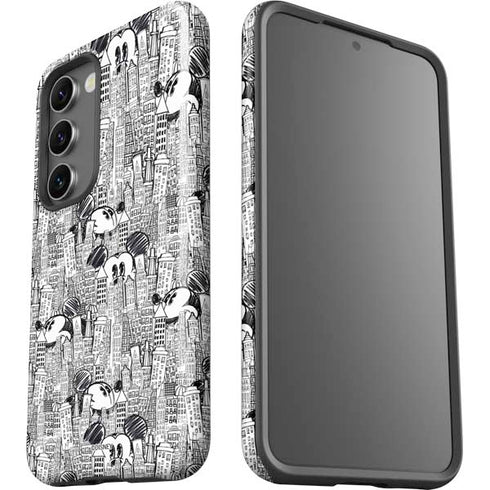 Disney Mickey Mouse Cityscape Sketch Galaxy S23 Pro Case