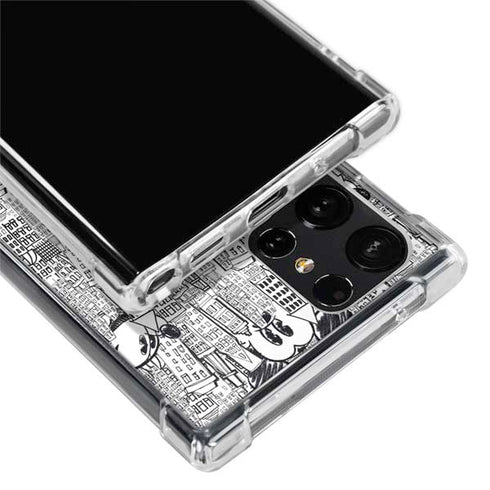 Disney Mickey Mouse Cityscape Sketch Galaxy S24 Ultra Clear Case