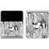 Disney Mickey Mouse Cityscape Sketch Galaxy Z Flip4 5G Skin