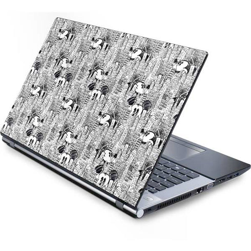 Disney Mickey Mouse Cityscape Sketch Generic Laptop Skin