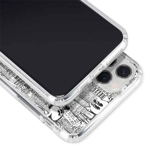 Disney Mickey Mouse Cityscape Sketch iPhone 11 Pro Clear Case