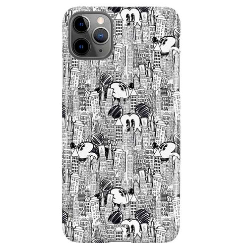 Disney Mickey Mouse Cityscape Sketch iPhone 11 Pro Max Lite Case
