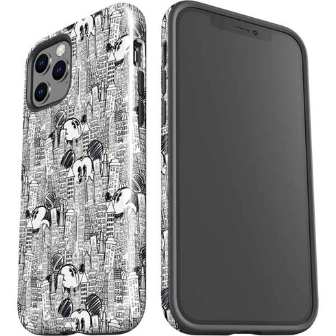 Disney Mickey Mouse Cityscape Sketch iPhone 12 Pro Max Impact Case