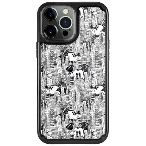 Disney Mickey Mouse Cityscape Sketch iPhone 13 Pro Cargo Case