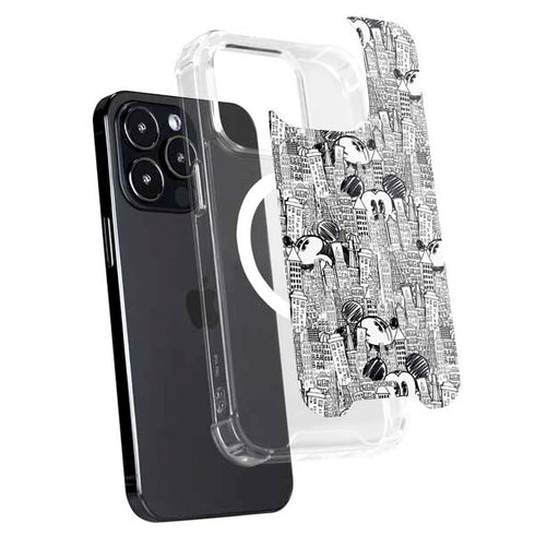 Disney Mickey Mouse Cityscape Sketch iPhone 13 Pro MagSafe Case