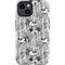 Disney Mickey Mouse Cityscape Sketch iPhone 14 Plus Impact Case