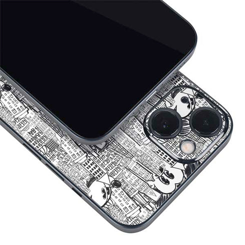 Disney Mickey Mouse Cityscape Sketch iPhone 14 Plus Skin