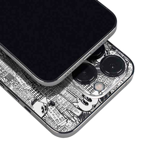 Disney Mickey Mouse Cityscape Sketch iPhone 14 Pro Max Skin