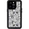 Disney Mickey Mouse Cityscape Sketch iPhone 14 Pro Waterproof Case