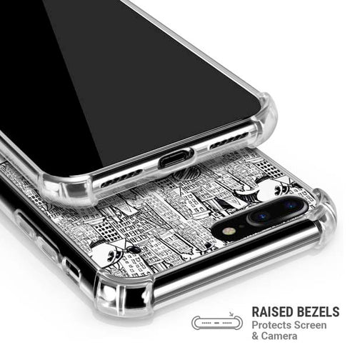 Disney Mickey Mouse Cityscape Sketch iPhone 7/8 Plus Clear Case