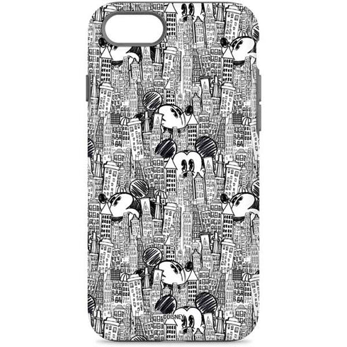 Disney Mickey Mouse Cityscape Sketch iPhone 7 Pro Case