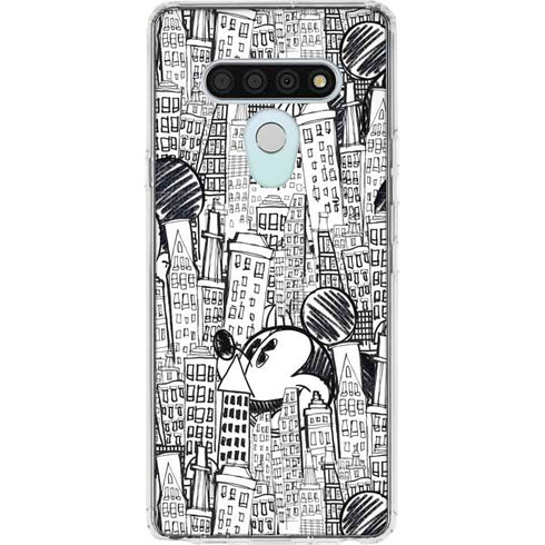 Disney Mickey Mouse Cityscape Sketch LG Stylo 6 Clear Case
