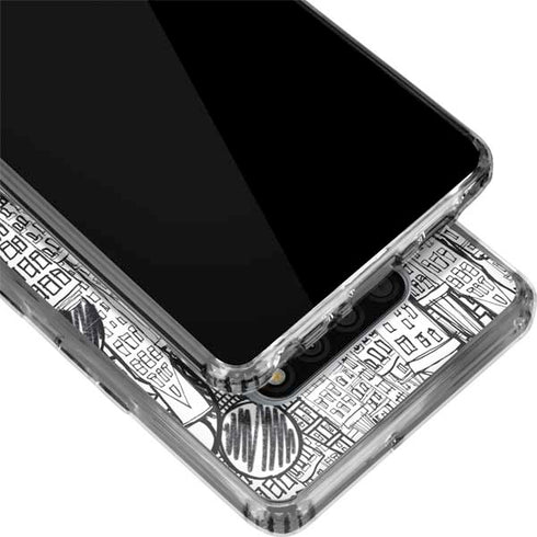 Disney Mickey Mouse Cityscape Sketch LG Stylo 6 Clear Case