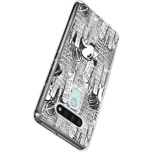 Disney Mickey Mouse Cityscape Sketch LG Stylo 6 Clear Case