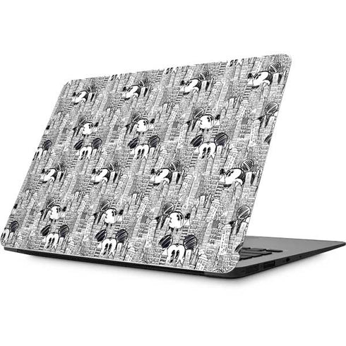 Disney Mickey Mouse Cityscape Sketch Apple MacBook Skin