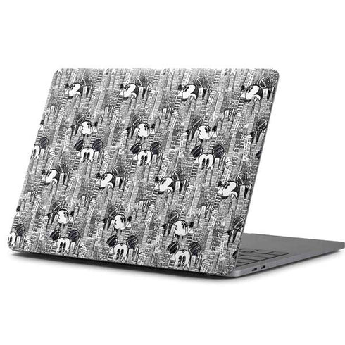 Disney Mickey Mouse Cityscape Sketch Apple MacBook Pro 13-inch Skin