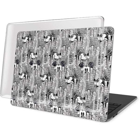 Disney Mickey Mouse Cityscape Sketch MacBook Pro 15in (2016-19) Case plus Skin