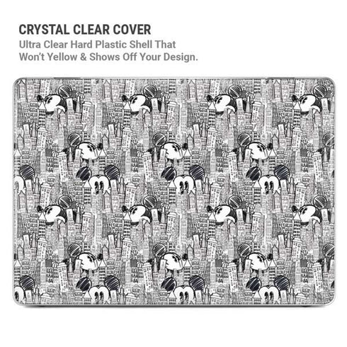 Disney Mickey Mouse Cityscape Sketch MacBook Pro 16in (2021-25) Case plus Skin