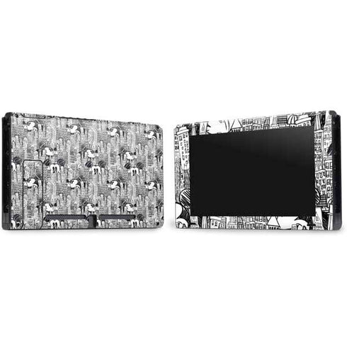 Disney Mickey Mouse Cityscape Sketch Nintendo Switch Bundle Skin