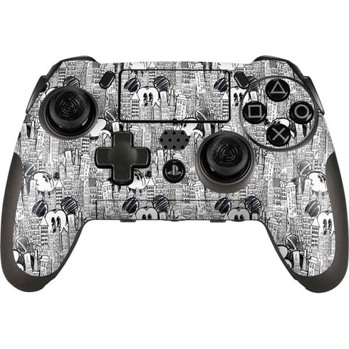Disney Mickey Mouse Cityscape Sketch PlayStation Scuf Vantage 2 Controller Skin