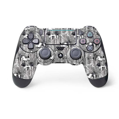 Disney Mickey Mouse Cityscape Sketch PS4 Pro/Slim Controller Skin