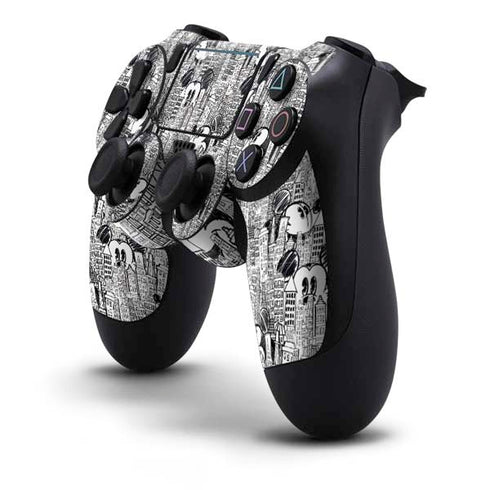 Disney Mickey Mouse Cityscape Sketch PS4 Pro/Slim Controller Skin