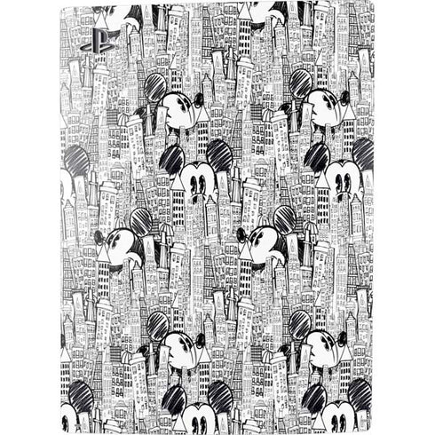 Disney Mickey Mouse Cityscape Sketch PS5 Console Skin