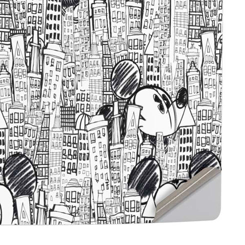 Disney Mickey Mouse Cityscape Sketch PS5 Console Skin