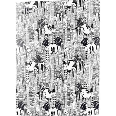 Disney Mickey Mouse Cityscape Sketch PS5 Digital Edition Console Skin