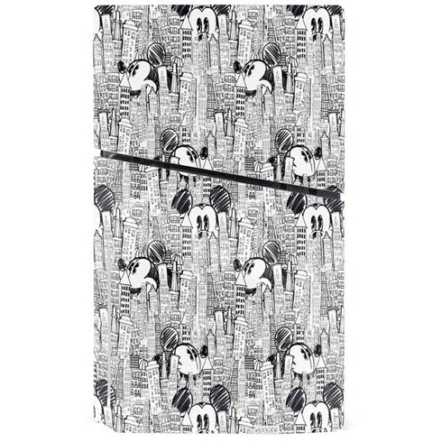 Disney Mickey Mouse Cityscape Sketch PS5 Slim Disk Bundle Skin