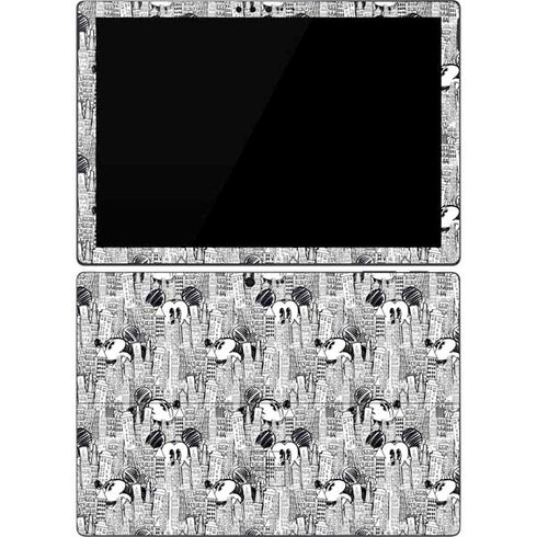 Disney Mickey Mouse Cityscape Sketch Surface Pro 7 Skin