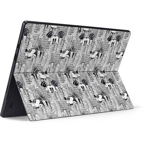 Disney Mickey Mouse Cityscape Sketch Surface Pro 7 Skin