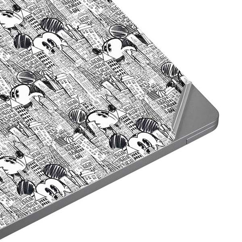 Disney Mickey Mouse Cityscape Sketch Universal Laptop 12in (9.8 x 6.8in) Skin