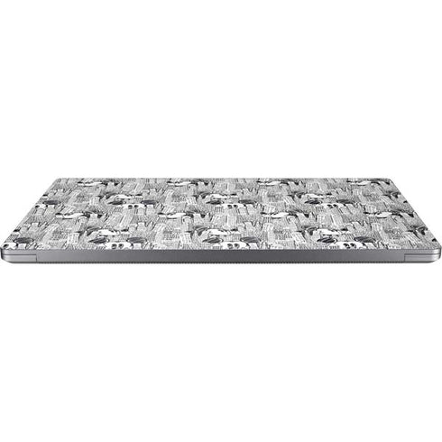 Disney Mickey Mouse Cityscape Sketch Universal Laptop 16.6in (13.4 x 9.7in) Skin