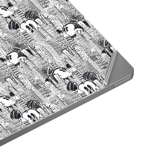 Disney Mickey Mouse Cityscape Sketch Universal Laptop 16in (13 x 9.4in) Skin