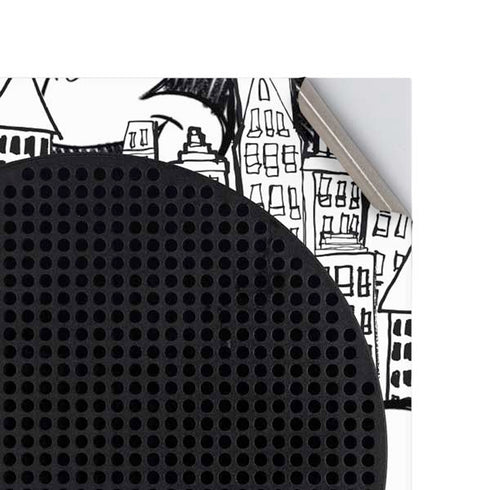 Disney Mickey Mouse Cityscape Sketch Xbox Series S Console Skin