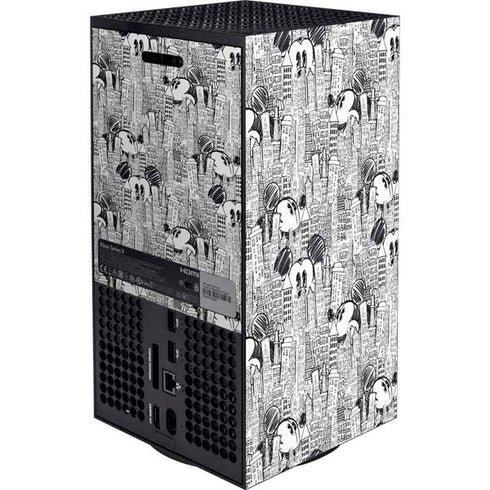 Disney Mickey Mouse Cityscape Sketch Xbox Series X Bundle Skin