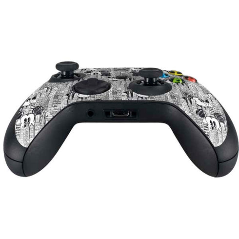 Disney Mickey Mouse Cityscape Sketch Xbox Series X Controller Skin