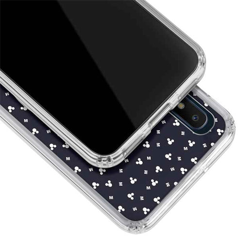 Disney Mickey Mouse Falling Silhouette Galaxy A10e Clear Case