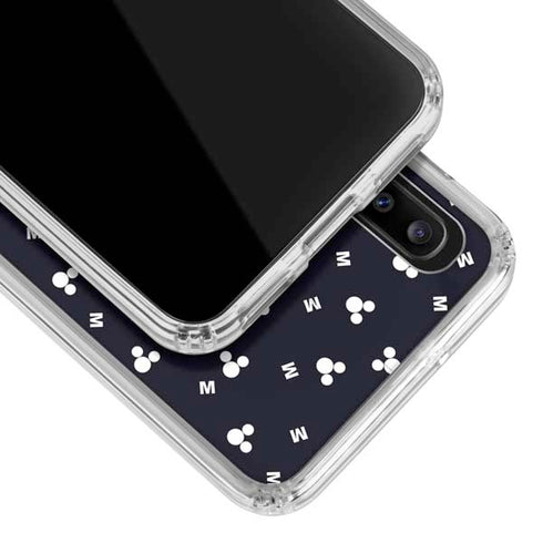 Disney Mickey Mouse Falling Silhouette Galaxy A20 Clear Case