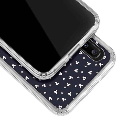 Disney Mickey Mouse Falling Silhouette Galaxy A30 Clear Case