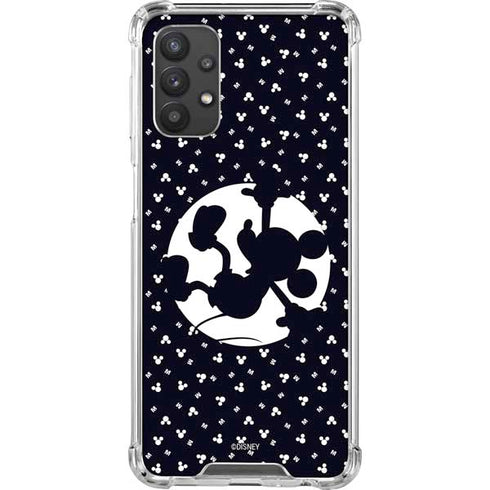 Disney Mickey Mouse Falling Silhouette Galaxy A32 5G Clear Case