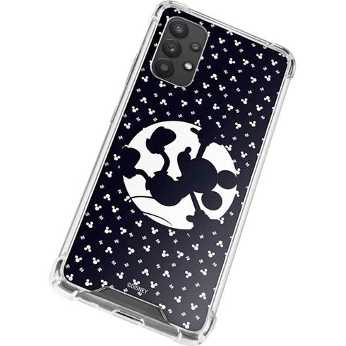 Disney Mickey Mouse Falling Silhouette Galaxy A32 5G Clear Case