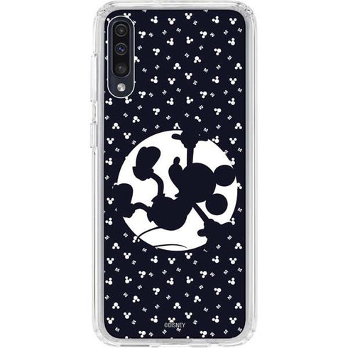 Disney Mickey Mouse Falling Silhouette Galaxy A50 Clear Case